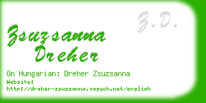 zsuzsanna dreher business card